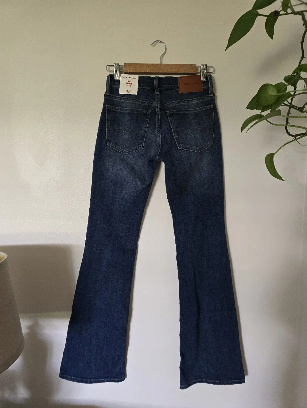 New Lucky Brand Size 00/24 Sweet Mid Rise Flare Jeans